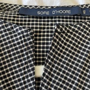 Sofie D’Hoore cotton black white size 40 top blouse EUC